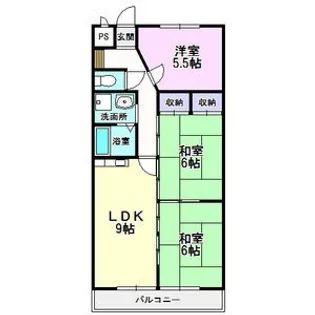 パークサイドHONDA【3階】の間取り