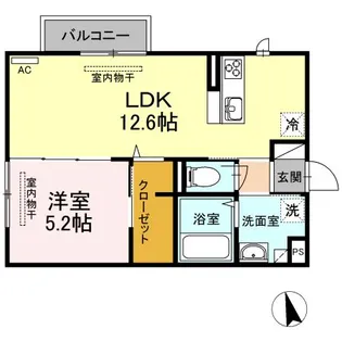 アルヴィータ【2階】の間取り