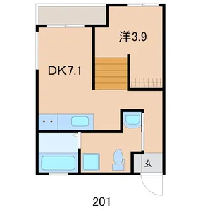 メゾン・ド・ライフAZUMA【2階】の間取り