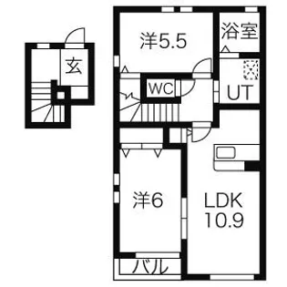 アイシスV-F【2階】の間取り