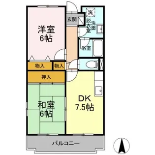 エスポワール(下九沢)【1階】の間取り