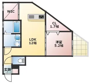 コティ西明石【2階】の間取り