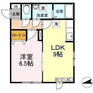 ラ・クレドール城北B【2階】の間取り