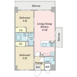 ル サントル メゾン【3階】の間取り