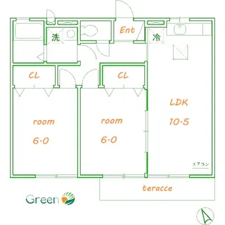 リヴェール文【2階】の間取り