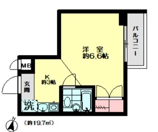 ダイホープラザ荻窪【4階】の間取り