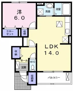 エスタシオン【1階】の間取り