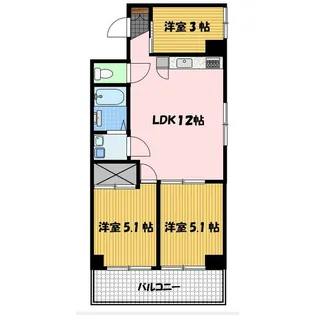 東亜物産ビル【5階】の間取り