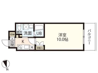 パレグレース十日市【8階】の間取り