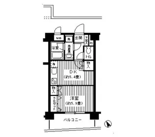 BAY・WEST【2階】の間取り