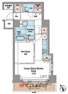 ラグゼナ北千住II【2階】の間取り