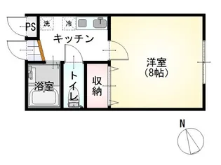 ラフィネ千秋城下町【1階】の間取り