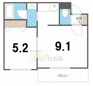 コンフォートステイ南郷通【2階】の間取り