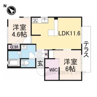 カサベルデA【2階】の間取り