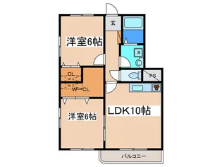 エルザセセラギ【3階】の間取り