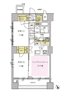 アピス西新宿三丁目【15階】の間取り