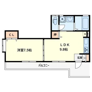 ボーセジュール【2階】の間取り