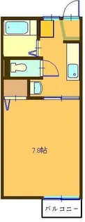 コーポYABE(B)【2階】の間取り