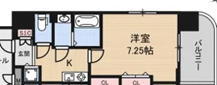 LUXE深江橋【2階】の間取り