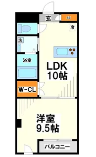 飛田給駅前ビル【3階】の間取り
