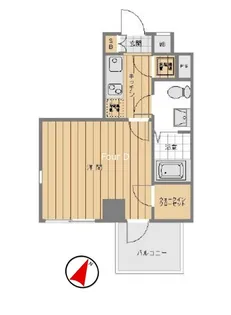 AXAS日本橋浜町【6階】の間取り