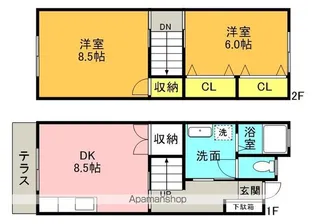 一ツ木壱番館【1階】の間取り
