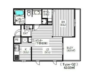 ピアッツァデルキーナ【1階】の間取り