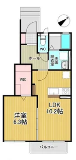 マンゴーツリーA【1階】の間取り