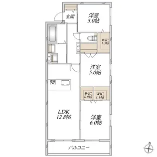 エスポワール大宮【2階】の間取り