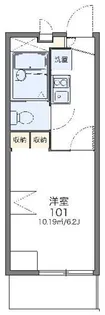 レオパレスヴィレッジ【1階】の間取り