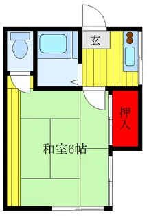 清水ハイツ【1階】の間取り