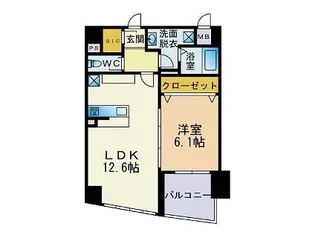 コンソラトゥール博多【2階】の間取り