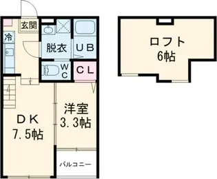 ハーモニーテラス深草大亀谷万帖敷町【1階】の間取り
