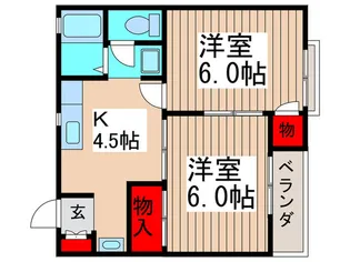 エクセルドミールII【2階】の間取り