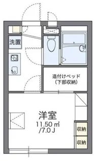 レオパレスエヌ ファミール【1階】の間取り