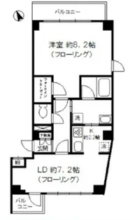 キャッスルステージ四谷【2階】の間取り