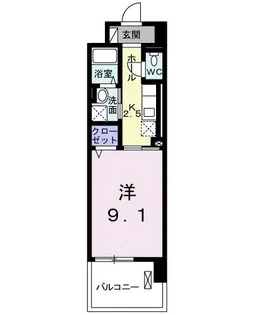 プラウディア 多摩川【1階】の間取り