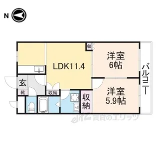 サンヒルズ【2階】の間取り