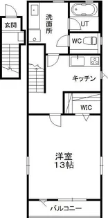 ヒルズレジデンシャルD【2階】の間取り