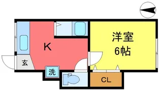 コーポ栄荘【2階】の間取り