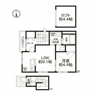 ファインライズ【2階】の間取り