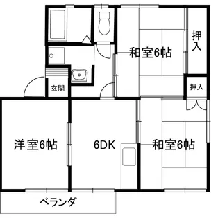 ハミング成美【1階】の間取り