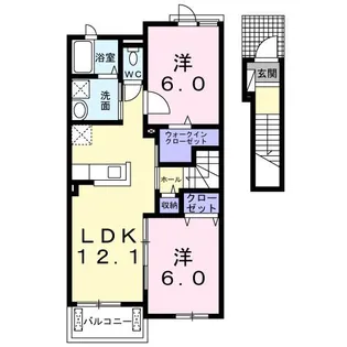 メゾン・ローレル III【2階】の間取り