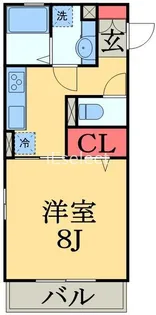 エーデルワイス検見川【1階】の間取り