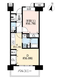URコンフォール松原【3階】の間取り