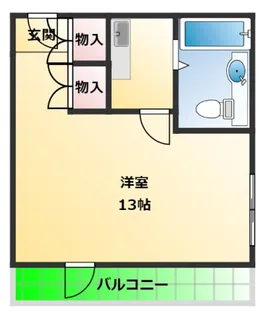 カレント中田【3階】の間取り