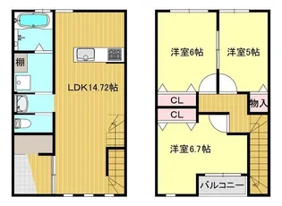 ロハス・オマージュ【2階】の間取り