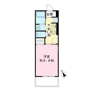 FAIRFIELD COTTAGE【2階】の間取り