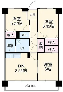 メゾンド鏡島【2階】の間取り