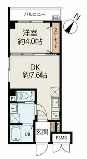 コネクトパークヒルズ南初富【2階】の間取り